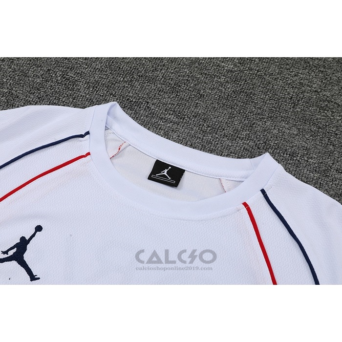 Tuta da Track Paris Saint-Germain Jordan Manica Corta 2022-2023 Bianco - Pantaloncini